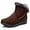 Brown, variant on Women's Thermal Snow Boots with Side Zipper - Winter Ankle Booties for Outdoor Comfort