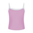 thumbnail image 6 of ClodeEU Women's Solid Color Lace Trim Spaghetti Strap Top,Comfortable Casual Sleeveless Camisole Purple,Womens Plus L, 6 of 7