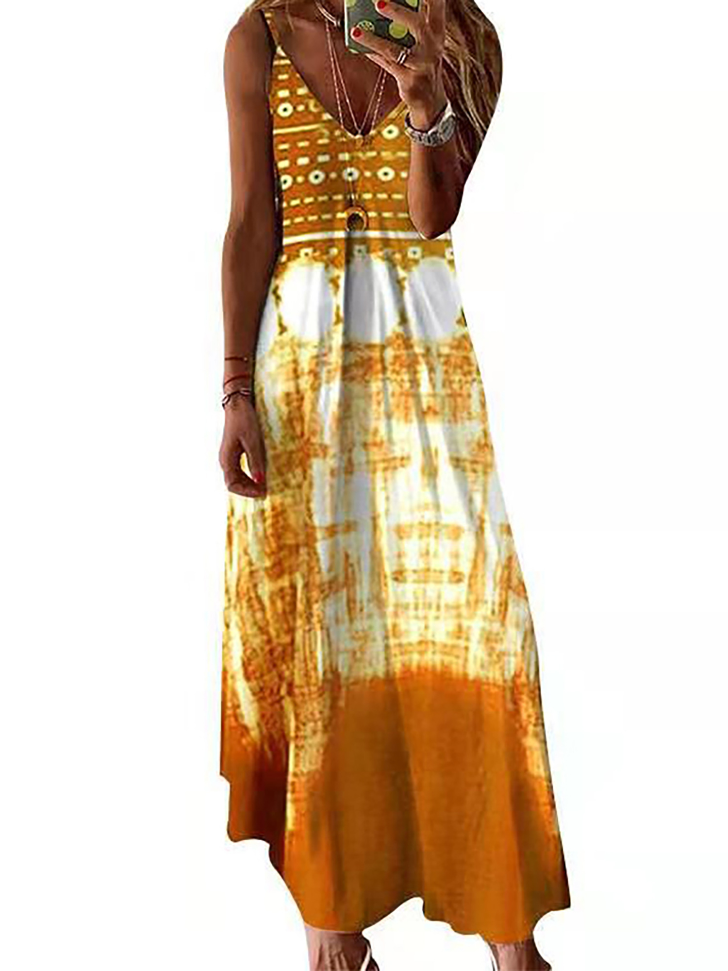 Summer maxi dresses walmart Clearance