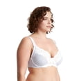 thumbnail image 2 of Curve Muse Women's Plus Size Unlined Underwire Lace Bra with Cushion Straps Size:36DDD, 2 of 6