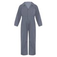 thumbnail image 2 of iixpin Kid Boys Coverall Jumpsuit Mechanic Boiler Suit Flightsuit Uniform Outfits Carnival Party Halloween Costume Grey 6, 2 of 6