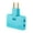 Sky Blue, variant on HomeLife EU Plug Adapter 1 In 3 180-degree Rotating 1500W European Standard Plug Power Socket Charging Converter for Home