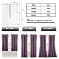 thumbnail image 5 of Wisewater 2 Panels Velvet Curtains Grommet Curtains ,Patio Door Drapes, Light Blocking Curtain,Blackout Curtains, Purple, 52x96 inch, 5 of 10