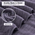 thumbnail image 5 of Jessy Home 4 Pack Dark Purple Stripe Large Bath Towels Set Oversized Microfiber Bath Sheet Soft Towel Set, 5 of 10