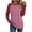 Hot Pink, variant on Womens Long Sleeve Tops Colorblock Raglan Crew Neck Tees Lightweight Comfort Soft Casual Loose Classic Tshirts