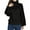 Black, variant on SSLR Oversized Sweaters for Women Turtleneck Sweater Drop Shoulder Knit Long Lantern Sleeve Pullover Sweater