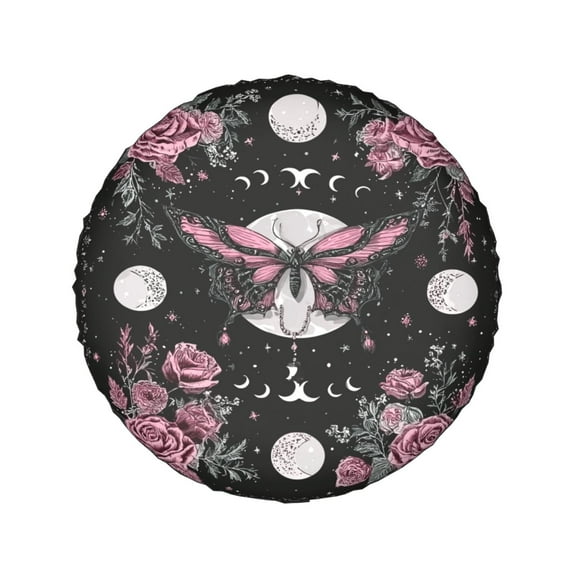 Spare Tire Cover for RV Trailer  Polyester Spare Wheel Cover with Life is Better for RV Trailer, Jeep, Truck, SUV 15" (Fit for Diameter 27.55-29.52 inch)
