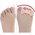 thumbnail image 2 of Gel Toe Separators for Overlapping Toes, Bunions, Big Toe Alignment, Bunion Corrector and Spacer for Foot Pain Relief - 2 Pair (S), 2 of 4