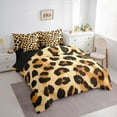 thumbnail image 3 of Manfei Cheetah Print 7-Piece Twin Bedding Sets,Brown Black Bedding Comforter Set,Leopard Pattern Sheet Sets For Teens,Super Cozy Room Decor Reversible, 3 of 8