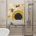 thumbnail image 5 of Yellow Sunflowers Framed Canvas Wall Art, Bee Heart Airplane Abstract Vintage Style Wall Art Painting for Living Room Bedroom Home Decor, 20”x20”, Office Artwork Print, 5 of 9