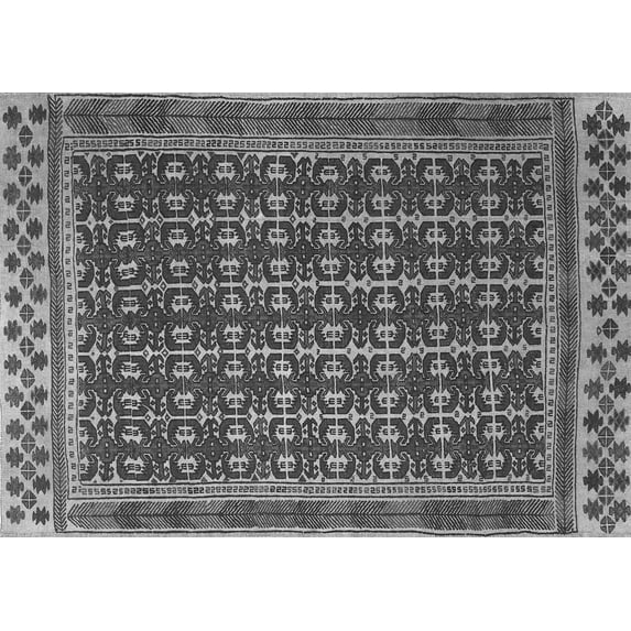 Ahgly Company Indoor Rectangle Southwestern Gray Country Area Rugs, 2' x 3'