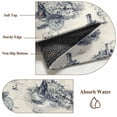 thumbnail image 6 of Nautical Ship 2'x6' Runner Rugs for Hallway Kitchen Bedside Non Slip, Retro Coastal Ocean Lighthouse Mountain Map Entryway Rug Runners with Rubber Backing, Long Carpet Runner for Laundry Room, 6 of 8