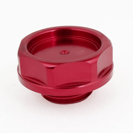 Unique Bargains 32mm Dia Red Metal Engine Petrol Fuel Oil Filler Cover Cap for Car Auto