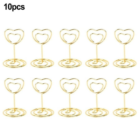 

JINGT 10X Table number stands Number Card Holders Clip Table Photo Stand Wedding Decor