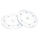 thumbnail image 1 of Soporte giratorio de 7 pulgadas con base Lazy Susan de bola de acero transparente, paquete de 2, 1 of 5