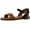 Black/Tan, variant on Women's Dina Flat Sandal