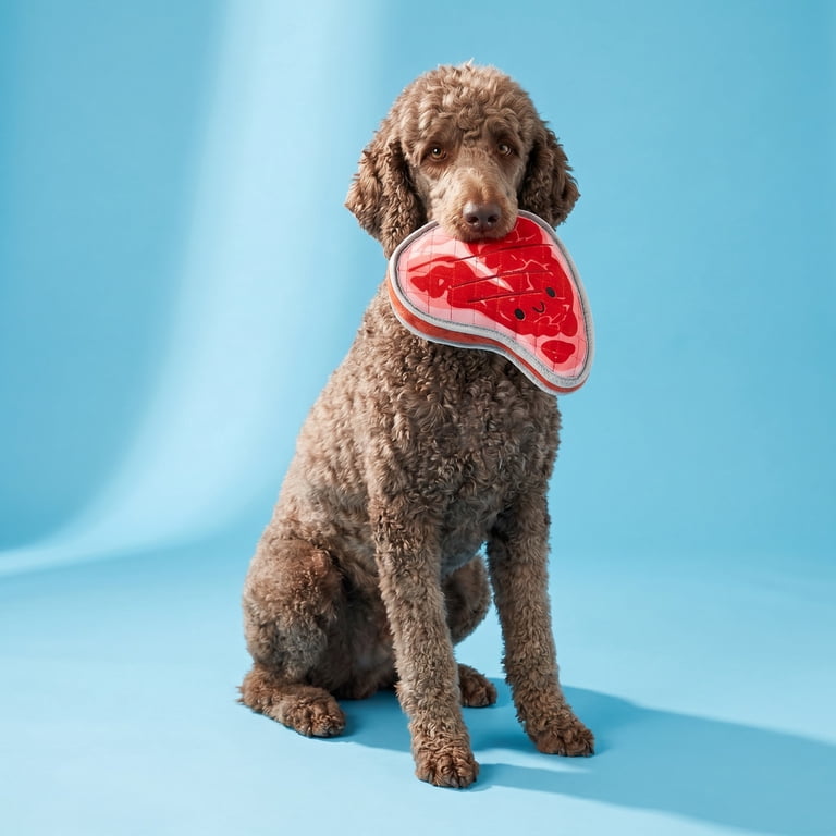 Vibrant Life Tough Steak Plush Dog Toy, Multicolor photo 2