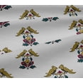 thumbnail image 5 of oneOone Viscose Jersey Fabric Leaves|Bird & Floral Block Printed Craft Fabric BTY 60 Inch Wide, 5 of 5