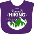 thumbnail image 3 of Inktastic Mommy's Hiking Buddy with Mountains and Trees Boys or Girls Baby Bib, 3 of 4