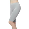 thumbnail image 5 of Sakmal Shapewear Athletic Shorts for Women Leggings Gray Solid 9 Inch Inseam High Waisted Shorts, 5 of 5