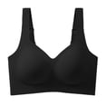 thumbnail image 6 of Women's Jelly Soft Wireless Push Up Bra,Full Supportive Coverage Lift Back for Older Women Black 2XL, 6 of 6