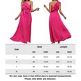thumbnail image 3 of Vestidos De Un Hombro Vestido maxi para mujer Ropa de fiesta de cóctel estilo boho asimétrico (Rose Red XL) Cgtredaw Para estrenar, 3 of 7