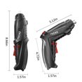 thumbnail image 3 of Estbridge Ensemble de Tournevis Électriques Rechargeable 3,6 V Kit de Tournevis avec 2 Pcs Accessoires Poignée à 2 Positions avec DEL Rabais de 50 % Liquidation, 3 of 5