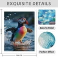 thumbnail image 3 of Diamond Art Kit for Adults, Rainbow Puffin Water Splashing Diamond Painting for Adults Beginners, DIY Diamond Art Painting Kits, 5D Diamond Painting Crafts for Home Decor 12x16 Frameless, 3 of 7