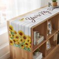 thumbnail image 6 of Table Runners 36 Inches Long Dress Scarves, Sunflower Farmhouse Kitchen/Dining Table Runner, Short Coffee Tablerunners, Yellow Summer Botanical Farmhouse Floral Wooden 13x36 Inch, 6 of 9