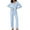 Blue, variant on Holiday Pajamas for Women Funny Long Pajama Set Cozy Sleepwear Relaxed Fit PJs for Christmas Eve Celebration