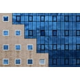 thumbnail image 2 of Hawerkamp, Hans-Wolfgang 24x18 White Modern Wood Framed Museum Art Print Titled - Blue Windows, 2 of 4