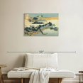 thumbnail image 2 of Elephant Stock Bamboo Hedge At Kumemura Wall Art - Horizontal Canvas Wall Art - Living Room Wall Decor - Nature Canvas - Green And Blue Decor By Hokusai - 30" x 20", 2 of 8