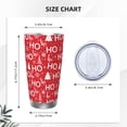 thumbnail image 4 of Rocae Christmas Hohoho for 20 Ounces Stainless Steel Insulted Tumbler Car Cup Drink Mug Inspirational Graduate Present-Straw Two-piece Set, 4 of 8