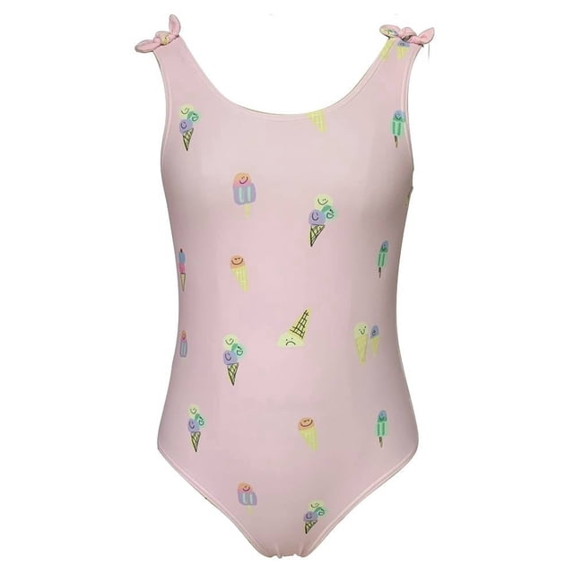Traje de Baño George para Niña, Completo color Rosa Talla 6