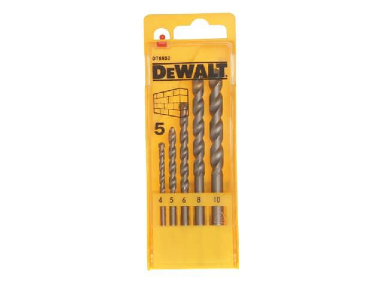DEWALT Masonry Drill Set 5 Piece 410mm