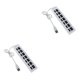 thumbnail image 4 of Advancent Hub USB Multi puerto USB 4/7 puertos Hub USB de alta velocidad Hab con interruptor de encendido/apagado divisor USB para PC accesorios de blanco 7 USB 2piezas Advancent CBP033151, 4 of 5