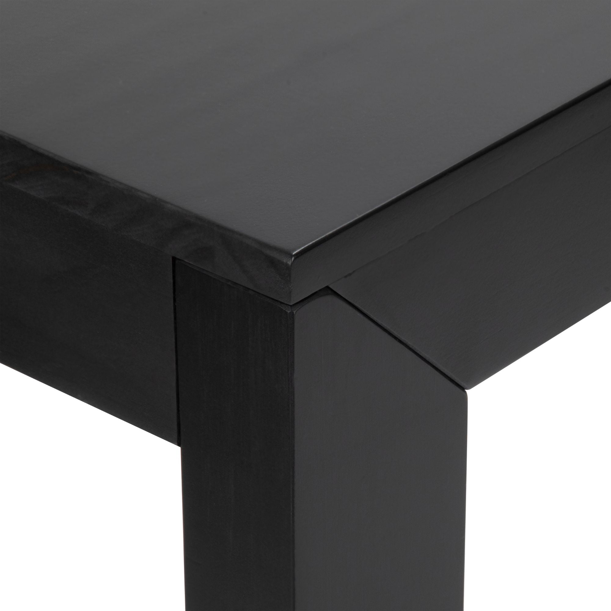 Plank+Beam 56" Modern Console Table, Solid Wood Narrow Entryway Table, Black