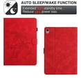 thumbnail image 2 of Dteck Case for iPad iPad mini (A17 Pro) 8.3 inch 2024/iPad mini 6th Generation,Magnetic Leather Tree Patterned Multi-Angle Stand Cover with Auto Wake/Sleep & Pen Holder & Card Slots,Red, 2 of 7