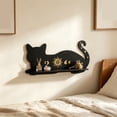 thumbnail image 5 of Naittoop Gothic Cat Shaped Floating Shelf Wooden Wall Mounted Storage Rack for Crystals and Collectibles Decorative Display Shelf for Bedroom Living Room Witchy Home Decor A, 5 of 7