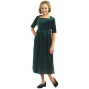 Rose Cottage Girls' Hunter Green Dress