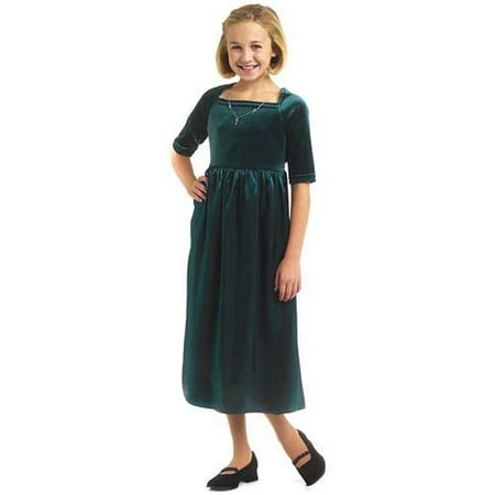 Rose Cottage Girls' Hunter Green Dress