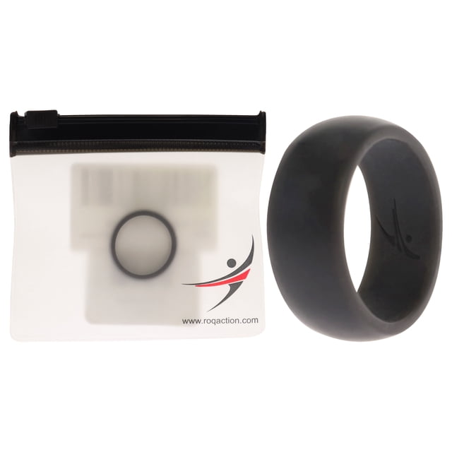Alianza de boda de silicona - Gris de ROQ para hombre - Anillo de 9 mm
