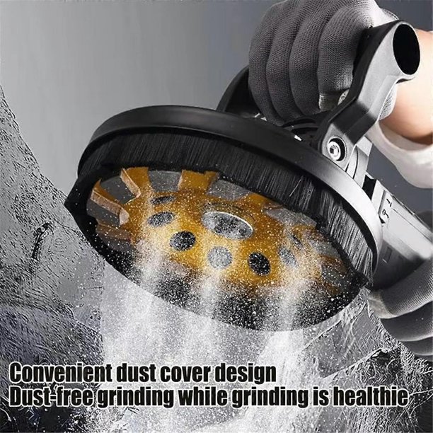 Angle Grinder Dust Cover Shroud – Multi-Purpose Dustless Grinding Guard With Ergonomic Handle For 100/115/125/150mm Grinders