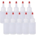 thumbnail image 1 of Paquete de 20 botellas dispensadoras de plástico de 59 ml (2 oz) con tapa roja - Ideales para manualidades, pegamento y otros usos., 1 of 9