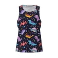 thumbnail image 4 of Gaeub Cartoon Dinosaur Men's Athletic Tank Top, Workout Sleeveless Shirts, Running Tank Tops for Gym, Running, Training - Small, 4 of 9