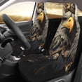 thumbnail image 2 of Yiaed Noble Style Bald Eagle Print Car Seat Covers,Universal Auto Seats Protector Fits for Car,SUV Sedan,Truck,Automotive Seat Covers & Accessories(Two packs), 2 of 7