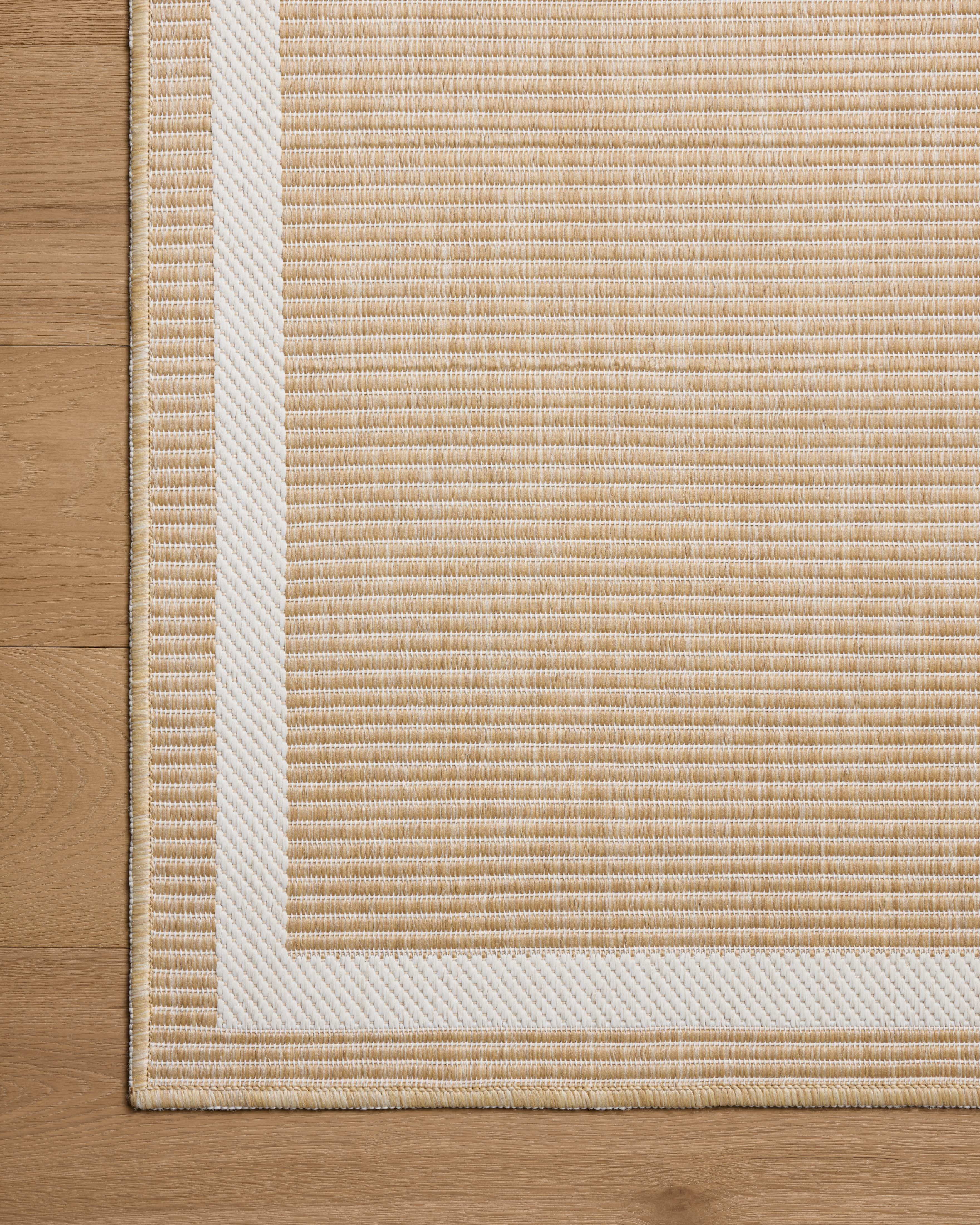 Indoor Outdoor Rug 2x4, Reversible, Loloi Easton Wheat / Ivory (2'3" x 3'9")