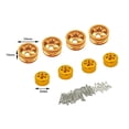 thumbnail image 2 of Bujes de rueda , repuesto, con tornillos, tueas, adaptador de tapacubos, oruga para WPL Coche B-16 B-16K Oro Hugo Cubo de rueda RC, 2 of 9