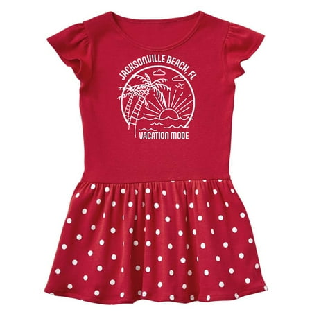 

Inktastic Summer Vacation Mode Jacksonville Beach Florida Gift Baby Girl Dress