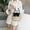 A, variant on Women's Straw Woven Bucket Crossbody Bag, Summer Beach Tote with PU Leather Flap & Gold Ring Detail, 4 Colors, One Size